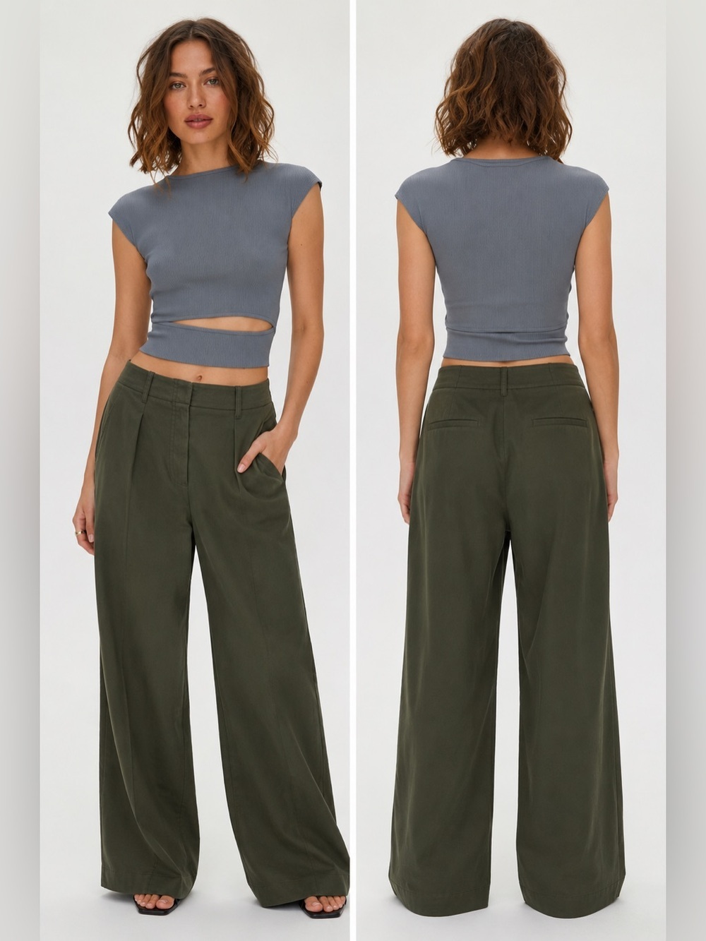Aritzia Wilfred Free Cut Out Knit Top Size Small